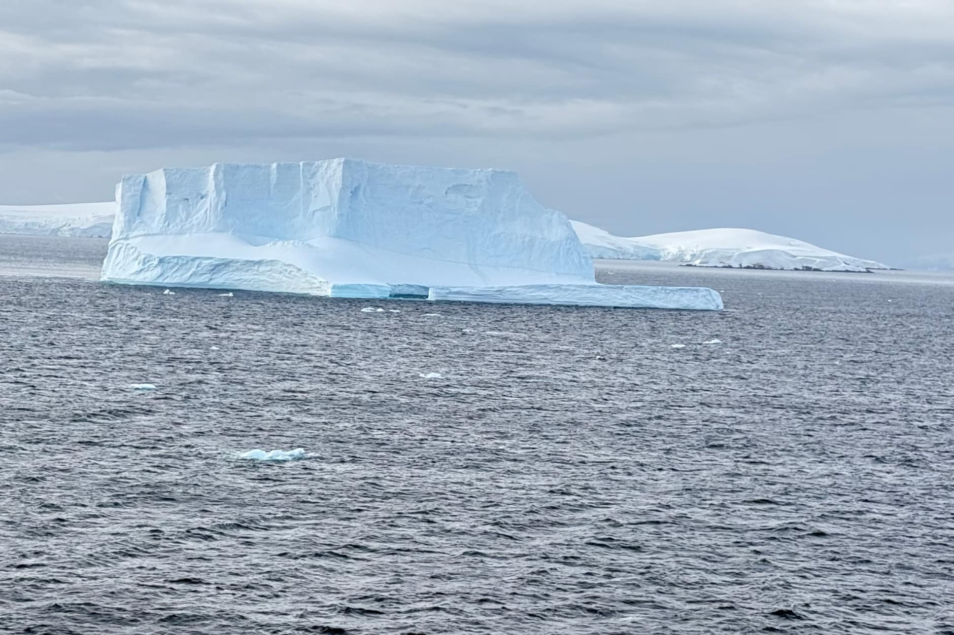 This Ice Berg is twice as high as our ship